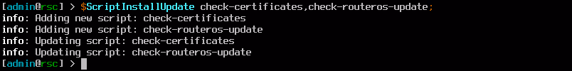 screenshot: install scripts